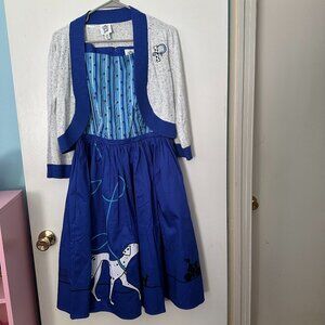 Disney 101 Dalmatians Perdita Dress & Cardigan Set for Women – Size M, NWT